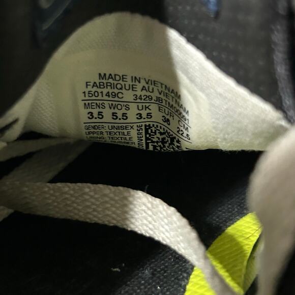 Converse Chuck Taylor II Women’s Athletic Shoes Sneakers Size 5.5 Black - Picture 8 of 8